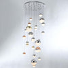 Lampadario-A-Sospensione-Moderno-Atomo-Metallo-27-Sfere-Mix-Cristallo-Led-136,8W