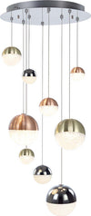 Lampadario-A-Sospensione-Moderno-Atomo-Metallo-9-Sfere-Mix-Cristallo-Led-54W