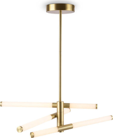 Lampadario-A-Sospensione-Moderno-Axis-Alluminio-Oro-Acrilico-3-Luci-Led-28W