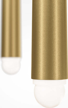 Lampadario-A-Sospensione-Moderno-Cascade-Alluminio-Ottone-3-Luci-Led-18W