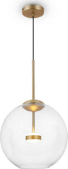 Lampadario-A-Sospensione-Moderno-Cometa-Metallo-Oro-Vetro-1-Luce-Led-12W