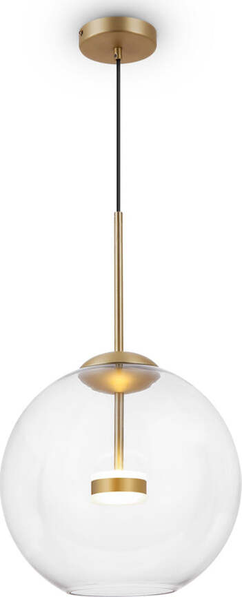 Lampadario-A-Sospensione-Moderno-Cometa-Metallo-Oro-Vetro-1-Luce-Led-12W