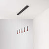 Lampadario-A-Sospensione-Moderno-Cone-Alluminio-Oro-5-Led-Integrato-7W