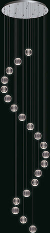 Lampadario-A-Sospensione-Moderno-Diamante-Acrilico-Cromo-20-Luci-A-Sfera-Led-84W