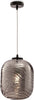 Lampadario-A-Sospensione-Moderno-Dunas-Metallo-Nero-Vetro-1-Luce-E27-60W