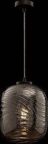 Lampadario-A-Sospensione-Moderno-Dunas-Metallo-Nero-Vetro-1-Luce-E27-60W