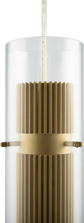 Lampadario-A-Sospensione-Moderno-Dynamics-Alluminio-Oro-Vetro-1-Luce-Gu10-50W