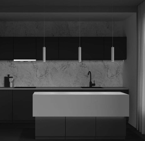 Lampadario-A-Sospensione-Moderno-Focus-Alluminio-Bianco-1-Luce-Gu10-10W