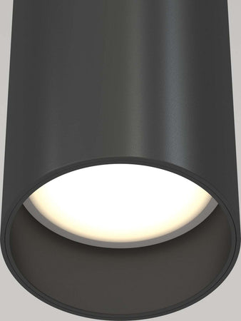 Lampadario-A-Sospensione-Moderno-Focus-Alluminio-Nero-1-Luce-Gu10-10W