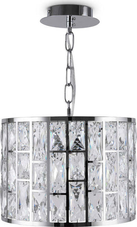 Lampadario-A-Sospensione-Moderno-Gelid-Metallo-Cromo-Cristallo-1-Luce-E27-60W