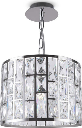 Lampadario-A-Sospensione-Moderno-Gelid-Metallo-Cromo-Cristallo-1-Luce-E27-60W