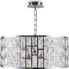 Lampadario-A-Sospensione-Moderno-Gelid-Metallo-Cromo-Cristallo-4-Luci-E27-60W