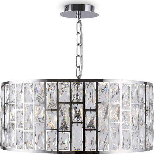 Lampadario-A-Sospensione-Moderno-Gelid-Metallo-Cromo-Cristallo-4-Luci-E27-60W