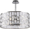 Lampadario-A-Sospensione-Moderno-Gelid-Metallo-Cromo-Cristallo-4-Luci-E27-60W