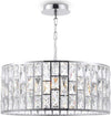 Lampadario-A-Sospensione-Moderno-Gelid-Metallo-Cromo-Cristallo-4-Luci-E27-60W