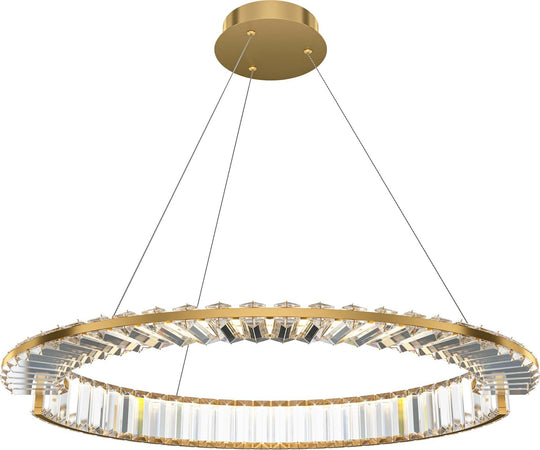 Lampadario-A-Sospensione-Moderno-Krone-Metallo-Oro-1-Luce-Led-36W