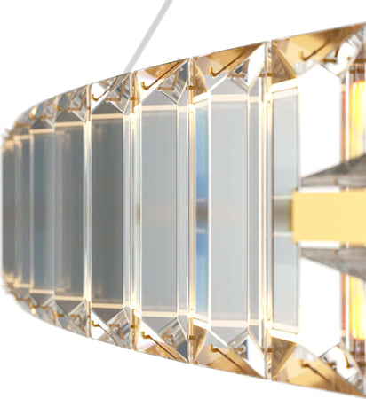 Lampadario-A-Sospensione-Moderno-Krone-Metallo-Oro-1-Luce-Led-45W