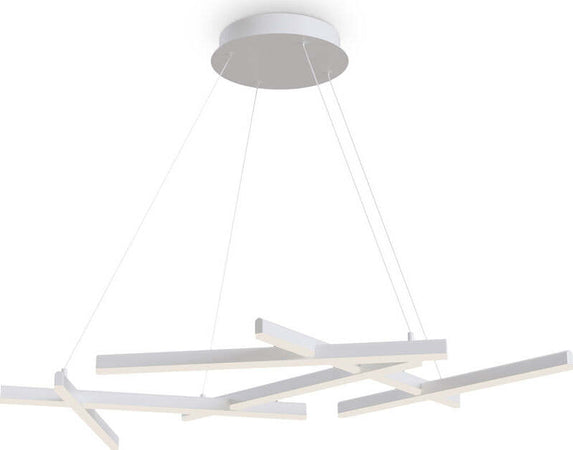 Lampadario-A-Sospensione-Moderno-Line-Alluminio-Bianco-6-Luci-Led-79W