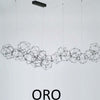 Lampadario-A-Sospensione-Moderno-Lucciola-Metallo-Oro-Led-21-Esagoni