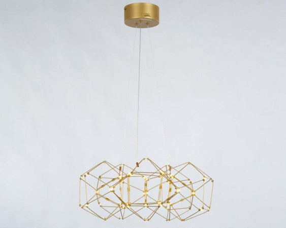 Lampadario-A-Sospensione-Moderno-Lucciola-Metallo-Oro-Led-5-Esagoni
