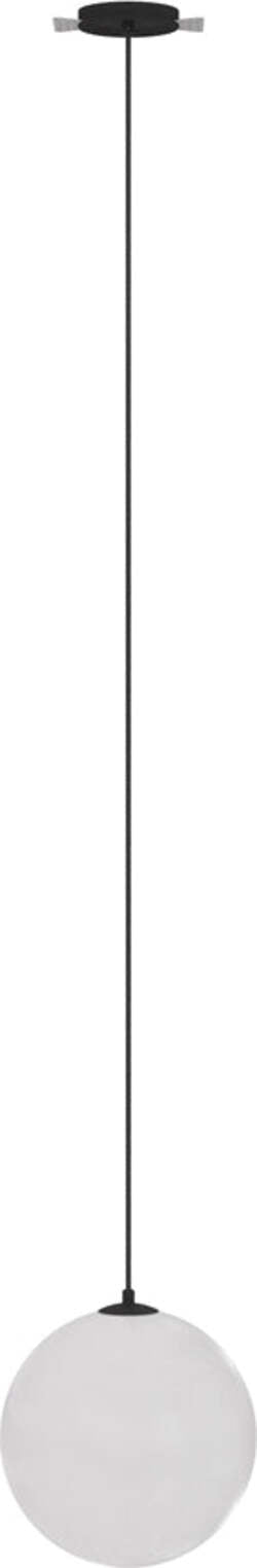 Lampadario-A-Sospensione-Moderno-Luna-Alluminio-Nero-Luce-Led-Integrato-5W-Ip20