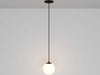 Lampadario-A-Sospensione-Moderno-Luna-Alluminio-Nero-Luce-Led-Integrato-5W