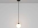 Lampadario-A-Sospensione-Moderno-Luna-Alluminio-Nero-Luce-Led-Integrato-5W