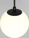 Lampadario-A-Sospensione-Moderno-Luna-Alluminio-Nero-Luce-Led-Integrato-5W