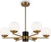 Lampadario-A-Sospensione-Moderno-Marble-Metallo-Ottone-Vetro-6-Luci-E27-60W