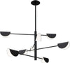 Lampadario-A-Sospensione-Moderno-Mollis-Metallo-Nero-Acrilico-8-Luci-G9-7W