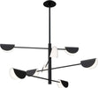Lampadario-A-Sospensione-Moderno-Mollis-Metallo-Nero-Acrilico-8-Luci-G9-7W