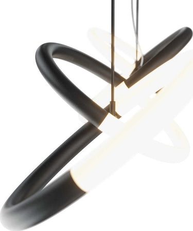 Lampadario-A-Sospensione-Moderno-Node-Metallo-Nero-4-Luci-Led-40W