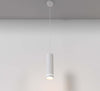 Lampadario-A-Sospensione-Moderno-Orlo-Alluminio-Bianco-Luce-Led-Integrato-12W