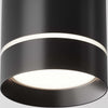 Lampadario-A-Sospensione-Moderno-Orlo-Alluminio-Nero-Luce-Led-Integrato-12W
