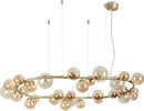 Lampadario-A-Sospensione-Moderno-Perlage-Metallo-Ottone-30-Luci-G9-15W-3000K