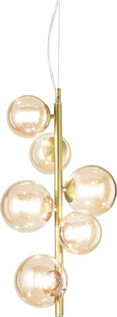 Lampadario-A-Sospensione-Moderno-Perlage-Metallo-Ottone-6-Luci-G9-15W-3000K