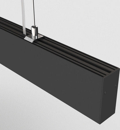 Lampadario-A-Sospensione-Moderno-Points-Alluminio-Nero-Luce-Led-Integrato-40W