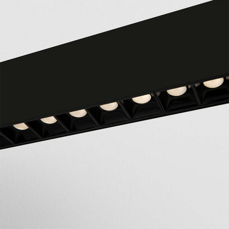 Lampadario-A-Sospensione-Moderno-Points-Alluminio-Nero-Luce-Led-Integrato-40W
