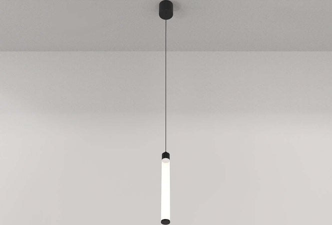 Lampadario-A-Sospensione-Moderno-Ray-Alluminio-Nero-Luce-Led-Integrato-10W