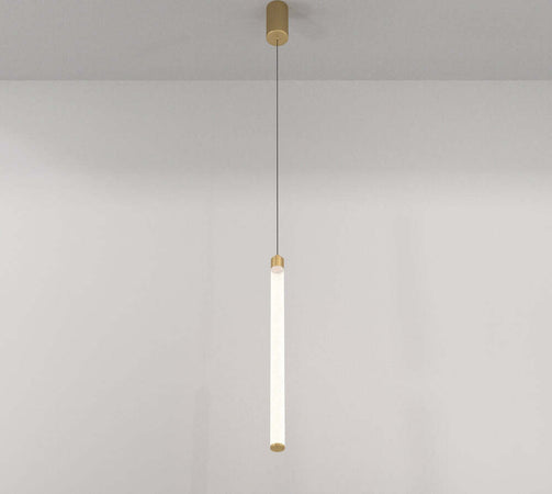 Lampadario-A-Sospensione-Moderno-Ray-Alluminio-Oro-Luce-Led-Integrato-20W