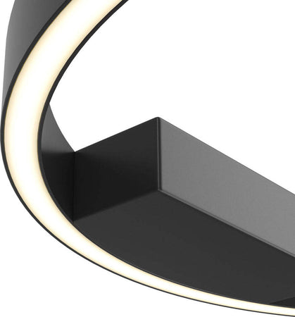 Lampadario-A-Sospensione-Moderno-Rim-Alluminio-Nero-1-Luce-Led-25W
