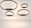 Lampadario-A-Sospensione-Moderno-Rim-Alluminio-Nero-1-Luce-Led-25W