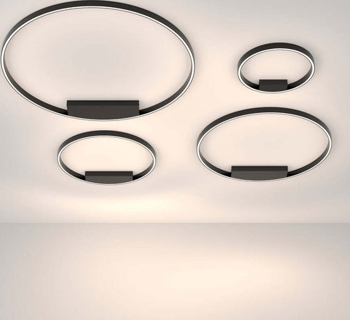 Lampadario-A-Sospensione-Moderno-Rim-Alluminio-Nero-1-Luce-Led-25W