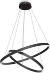 Lampadario-A-Sospensione-Moderno-Rim-Alluminio-Nero-2-Led-88W