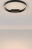 Lampadario-A-Sospensione-Moderno-Rim-Alluminio-Nero-2-Luci-Led-25W