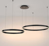 Lampadario-A-Sospensione-Moderno-Rim-Alluminio-Nero-2-Luci-Led-88W
