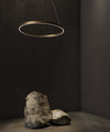 Lampadario-A-Sospensione-Moderno-Rim-Alluminio-Ottone-1-Led-51W