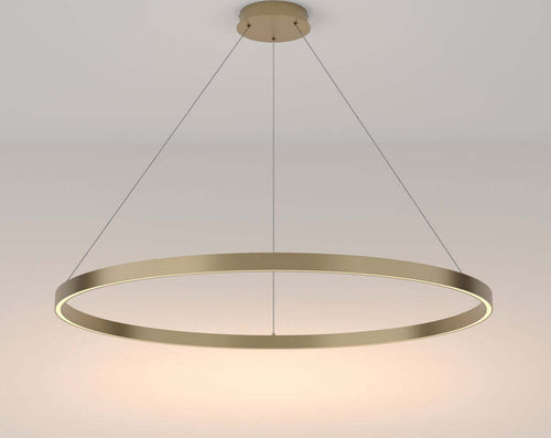 Lampadario-A-Sospensione-Moderno-Rim-Alluminio-Ottone-1-Luce-Led-61W