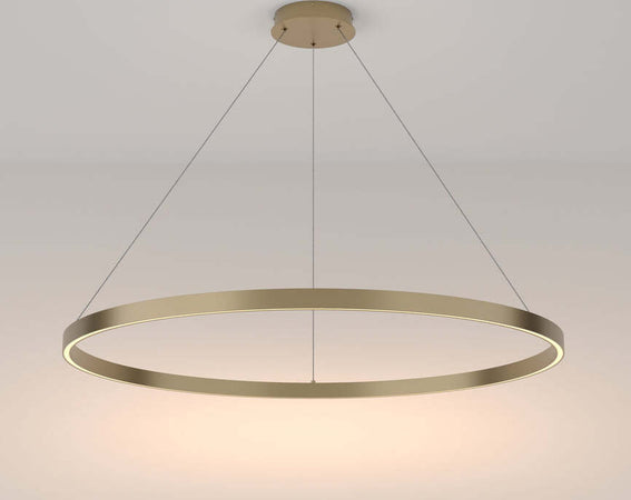 Lampadario-A-Sospensione-Moderno-Rim-Alluminio-Ottone-1-Luce-Led-61W