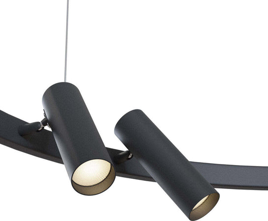 Lampadario-A-Sospensione-Moderno-Satellite-Metallo-Nero-Acrilico-6-Luci-Led-42W